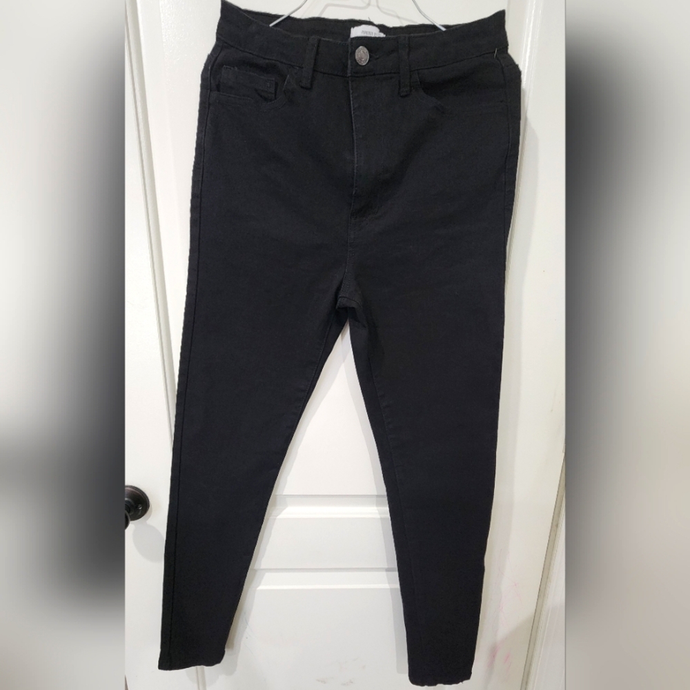 New Forever 21 Jeans Womens Black Skinny Super High Waist Comfort Stretchy